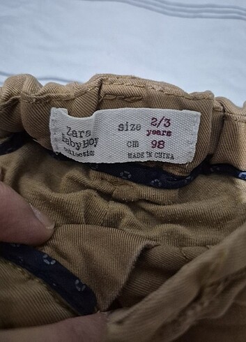24-36 Ay Beden Zara pantolon 