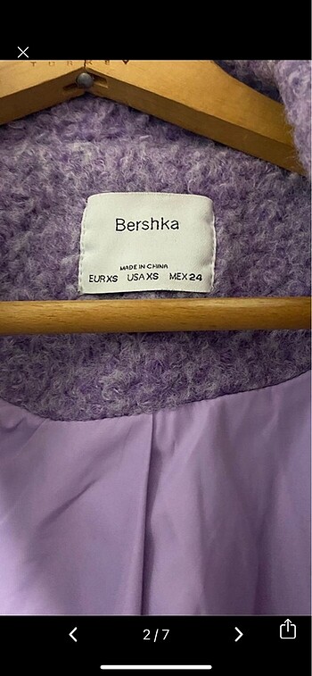 Bershka Kırçıllı kaban
