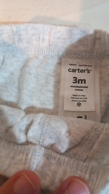 3 Ay Beden Carter s markalı bebek alt giyim