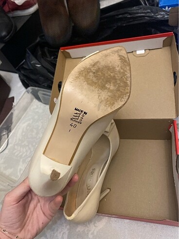 40 Beden ten rengi Renk Stiletto kadın