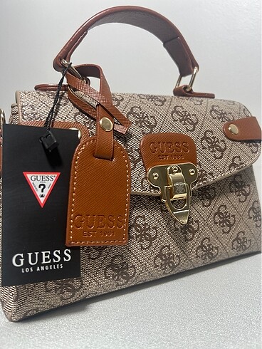 Beden camel Renk Guess bez askılı kadın kol çantası gece gündüz şık