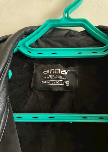 Düğmeli Siyah Deri Kadın Ceket - Görsel 2