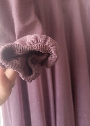 Uzun Mor Drapeli Abiye Elbise - Görsel 6