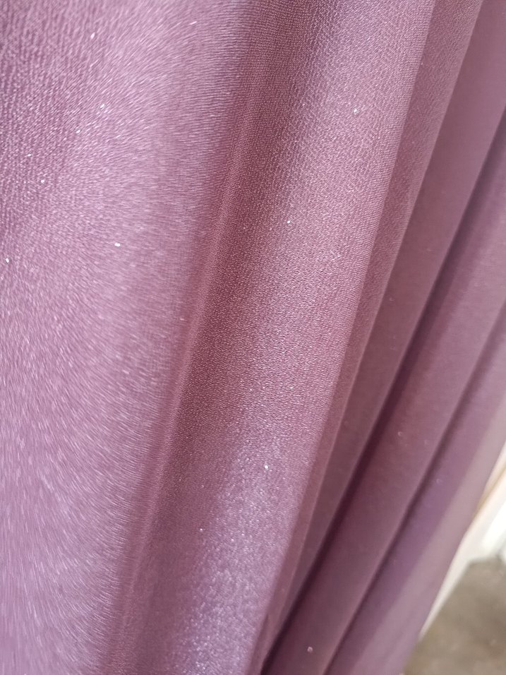 Uzun Mor Drapeli Abiye Elbise - Görsel 5