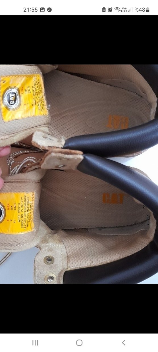 CAT Kahverengi Deri Erkek  Bot - Görsel 2