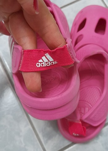 adidas Kız Çocuk Pembe Cırtcırtlı Terlik - Görsel 3