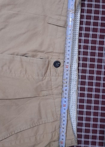Bej keten Kumaş Erkek  Pantolon - Görsel 2