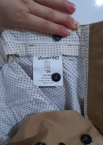 Bej keten Kumaş Erkek  Pantolon - Görsel 4