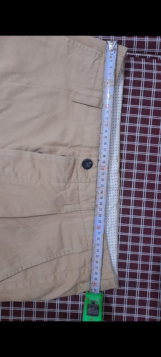 Bej keten Kumaş Erkek  Pantolon - Görsel 2