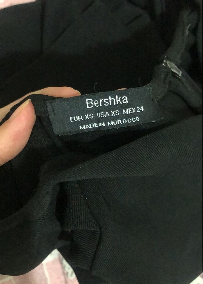 Bershka siyah elbise - Görsel 2