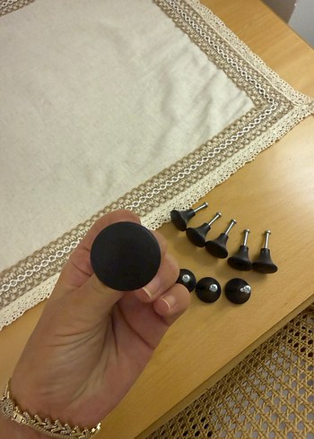 Siyah dolap kulp 10 adet enerya ikea - Görsel 2