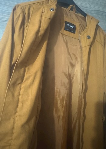 Hardal sarısı trençkot (defacto) - Görsel 4