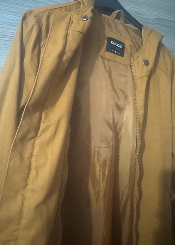 Hardal sarısı trençkot (defacto) - Görsel 3