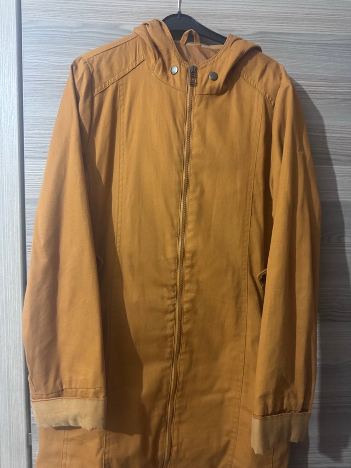 Hardal sarısı trençkot (defacto) - Görsel 2