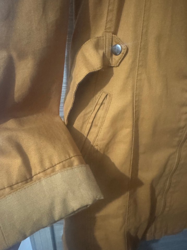 Hardal sarısı trençkot (defacto) - Görsel 5