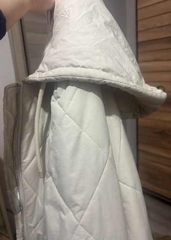 Taş rengi Kadın Midi Kapitone Mont (mavi marka ) - Görsel 4