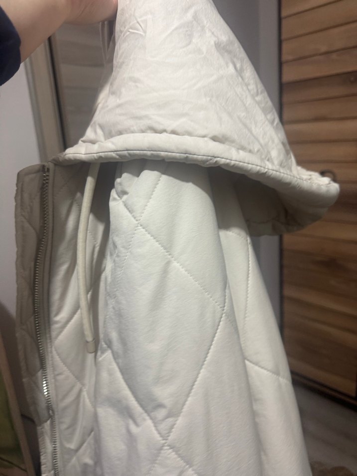 Taş rengi Kadın Midi Kapitone Mont (mavi marka ) - Görsel 4