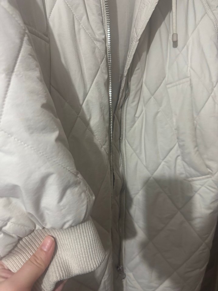 Taş rengi Kadın Midi Kapitone Mont (mavi marka ) - Görsel 2