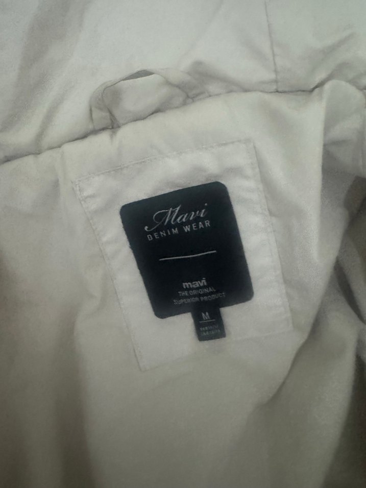 Taş rengi Kadın Midi Kapitone Mont (mavi marka ) - Görsel 5