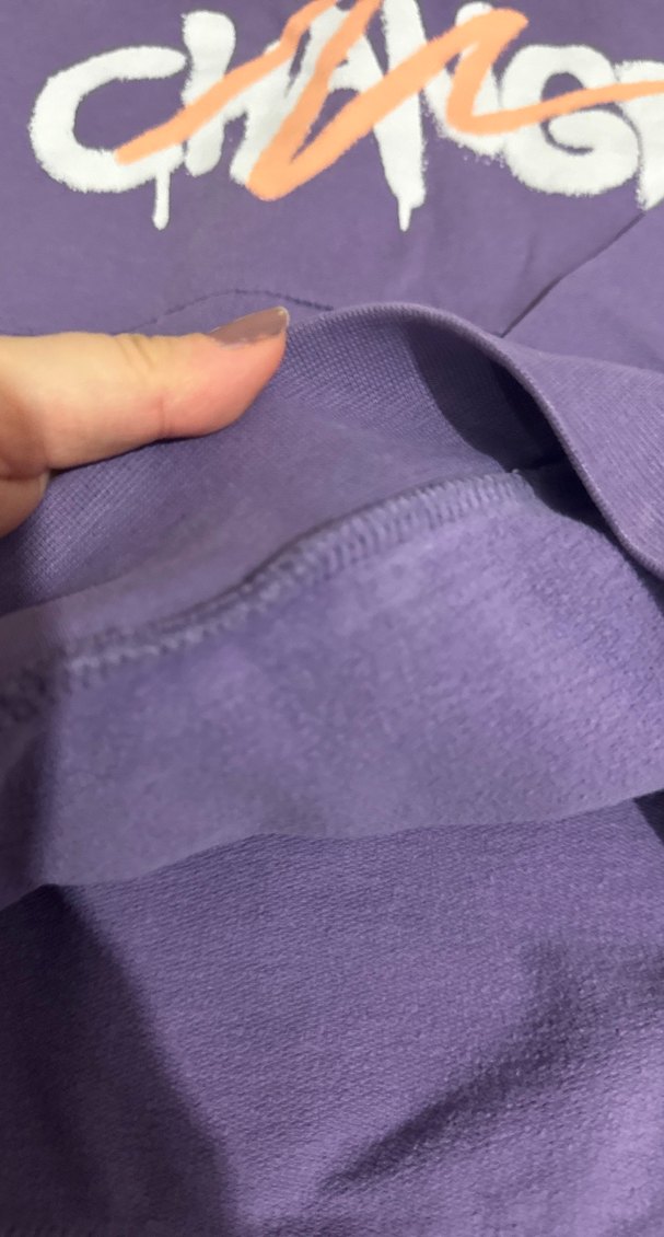 Mor Kapüşonlu Rahat Kesim erkek çocuk Sweatshirt - Görsel 4