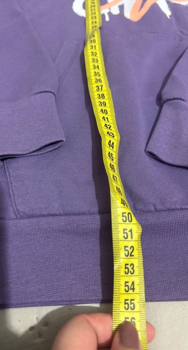 Mor Kapüşonlu Rahat Kesim erkek çocuk Sweatshirt - Görsel 5