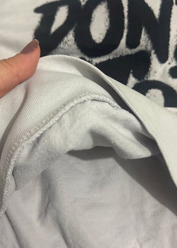 Beyaz Baskılı Uzun Kollu Rahat erkek çocuk Sweatshirt - Görsel 5