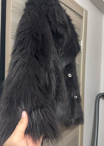 Acı Kahverengi Kadın Suni Kürk Ceket - Görsel 5