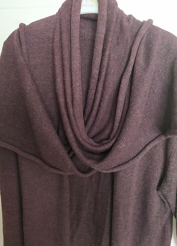 xl Beden bordo Renk Yün hırka