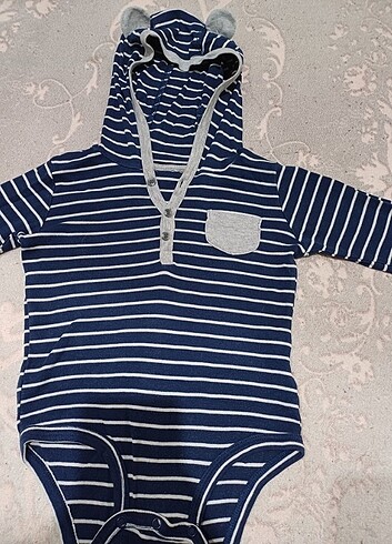 2 Yaş Beden Kapişonlu çıtçıtlı body
