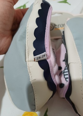 Pembe Fırfırlı Kız Çocuk çarık çorap sıfır ürün - Görsel 13