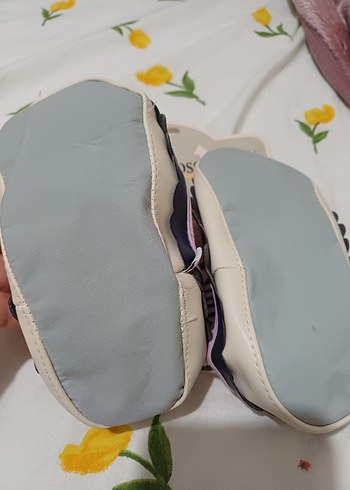 Pembe Fırfırlı Kız Çocuk çarık çorap sıfır ürün - Görsel 12