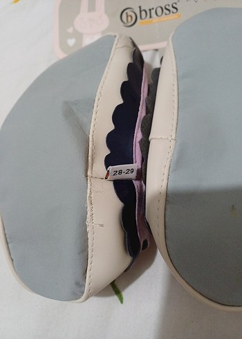 Pembe Fırfırlı Kız Çocuk çarık çorap sıfır ürün - Görsel 2