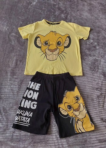 zara Sarı Baskılı Kısa Kollu Bebek Takımı - Görsel 2