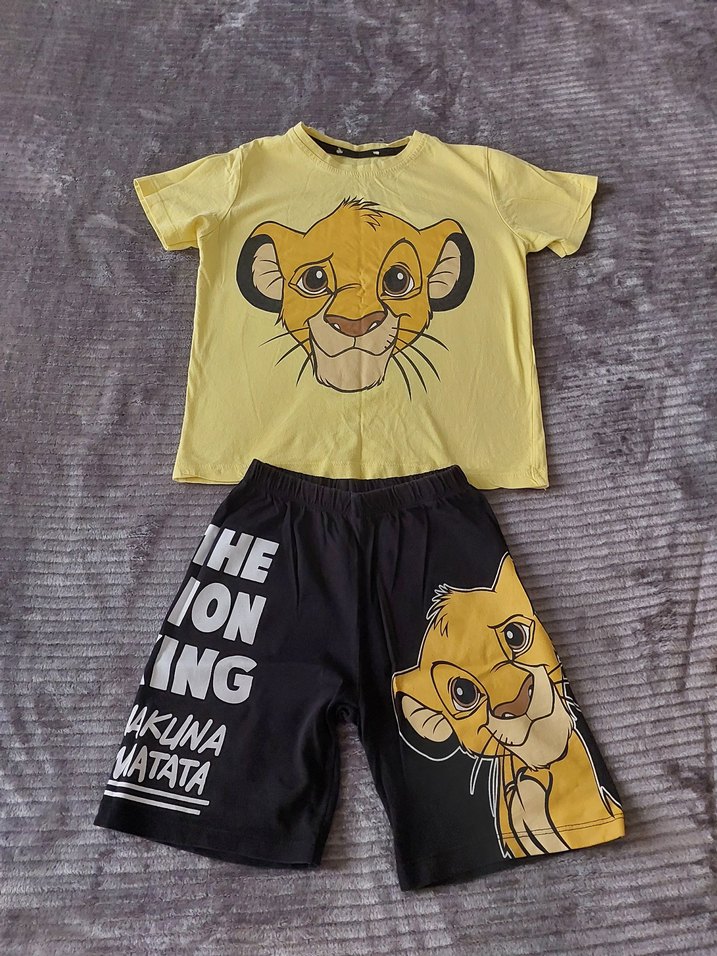 zara Sarı Baskılı Kısa Kollu Bebek Takımı - Görsel 2