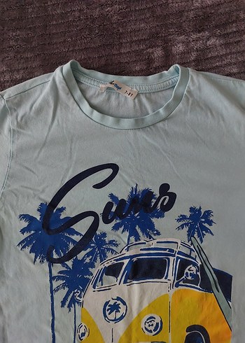 civil Erkek cocuk  Mavi Baskılı Kısa Kollu Tişört - Görsel 2