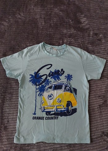 civil Erkek cocuk  Mavi Baskılı Kısa Kollu Tişört - Görsel 3