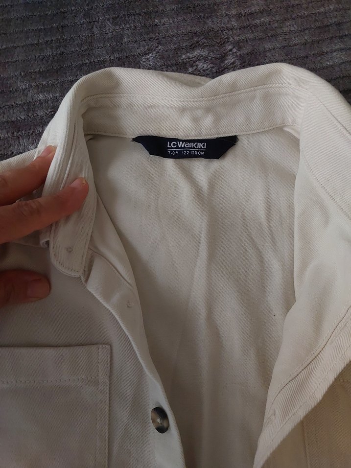 Lcw Bej Düğmeli Kadın Keten Gömlek - Görsel 3