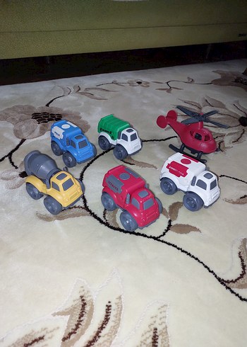 Renkli Oyuncak Araç Seti - Görsel 2