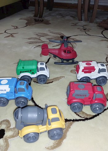 Renkli Oyuncak Araç Seti - Görsel 3