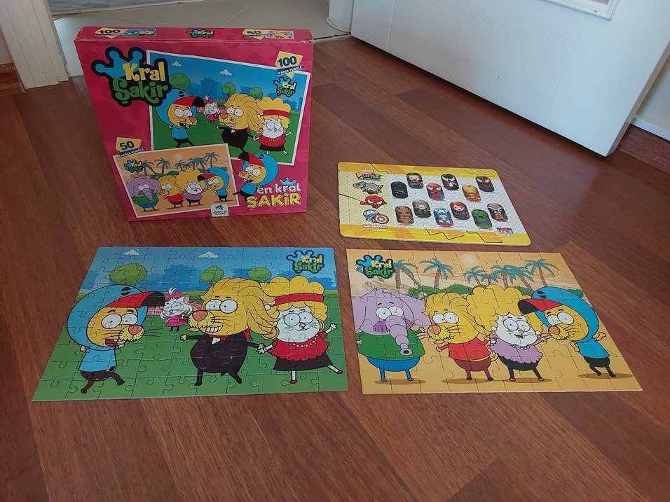 Renkli 100 Parça Çocuk Puzzle - Görsel 2