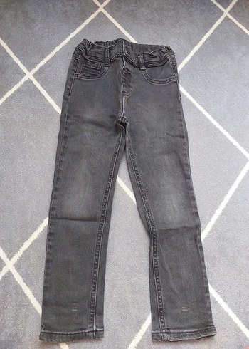 5 Yaş Beden Gri Erkek Çocuk Denim Pantolon