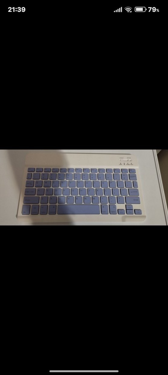 Açık Mor Kablosuz Klavye - Görsel 4