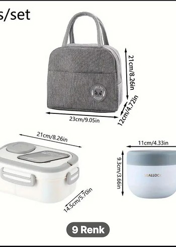 Yeşil Üç Parçalı Saklama Seti - Görsel 3