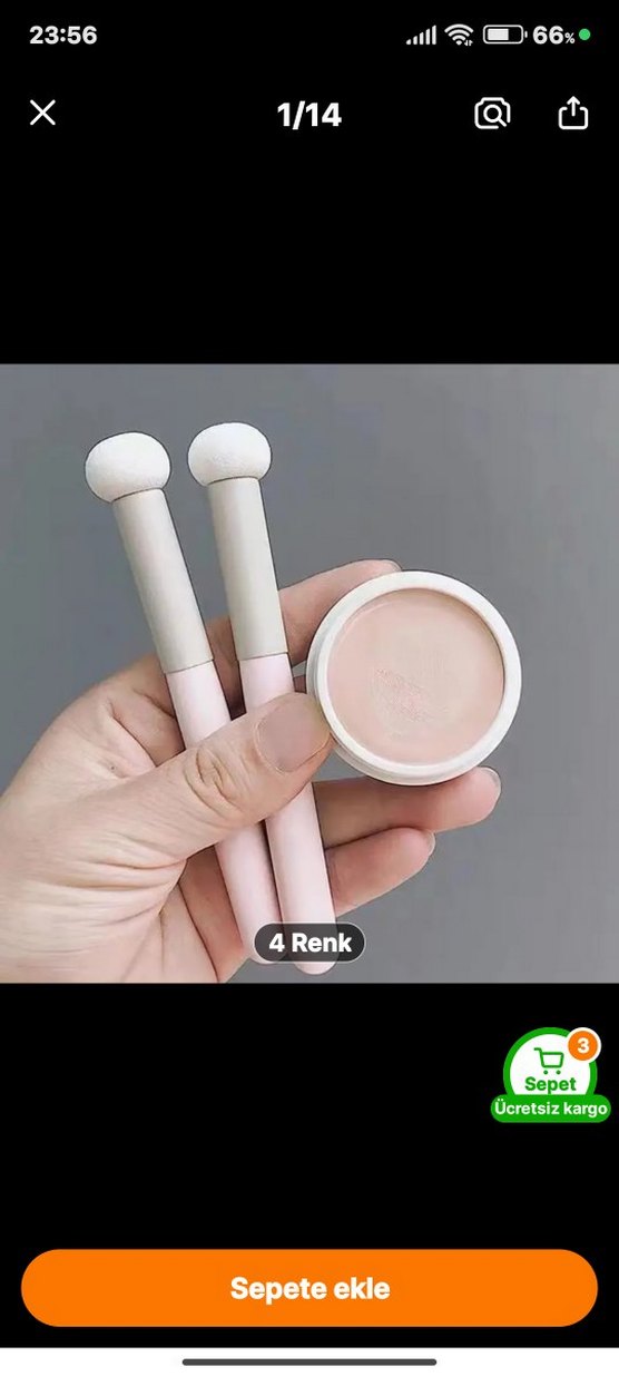 Kırmızı Saplı Mantar Başlıklı Kapatıcı Fırça - Görsel 2