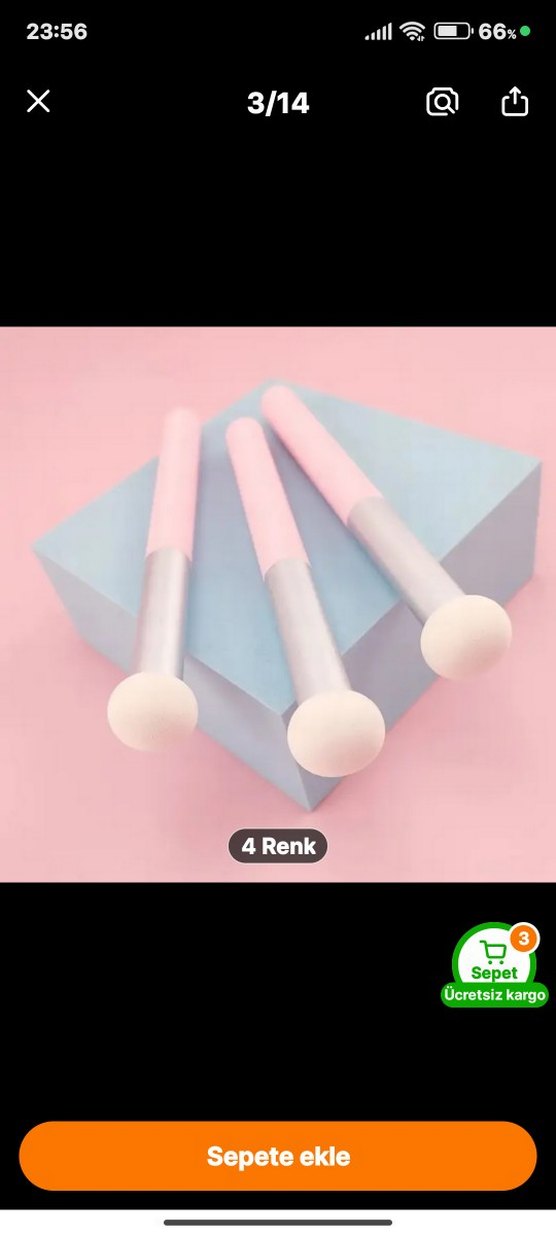 Kırmızı Saplı Mantar Başlıklı Kapatıcı Fırça - Görsel 3