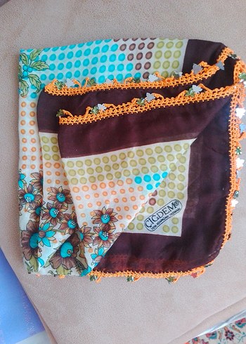 vintage oyalı yazma Kadın Fular adet fiyatıdır - Görsel 7