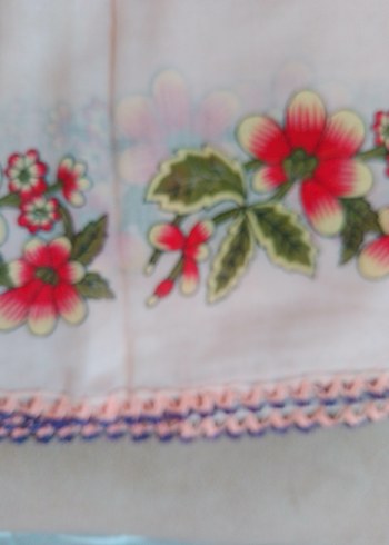 vintage oyalı yazma Kadın Fular adet fiyatıdır - Görsel 3