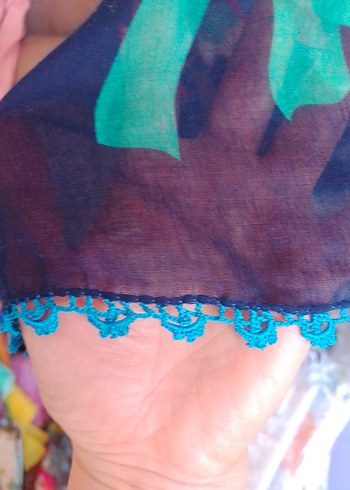 vintage oyalı yazma Kadın Fular adet fiyatıdır - Görsel 12