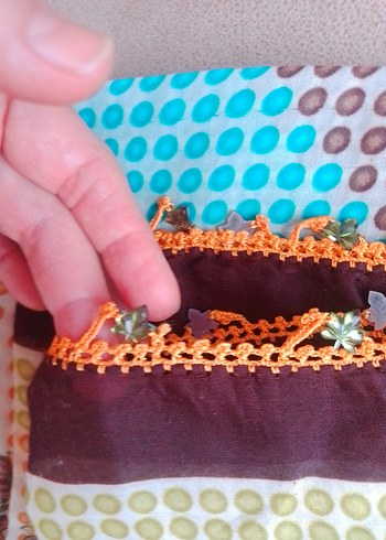 vintage oyalı yazma Kadın Fular adet fiyatıdır - Görsel 8