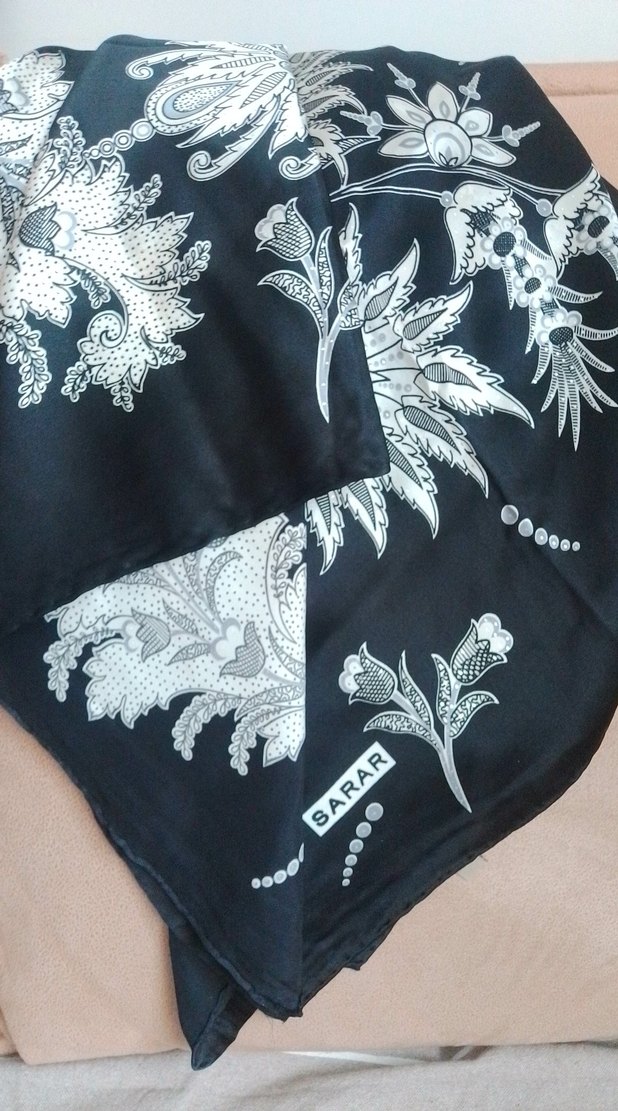 Sarar %100 ipek el yapımı muhteşem - Görsel 5